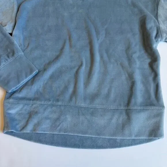 Gap Kids Blue Velour Pajamas 6 - Picture 6 of 13